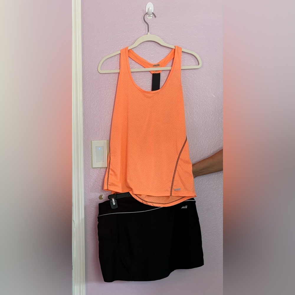 AVIA Women’s Activewear Set – Size L Top / M Skirt